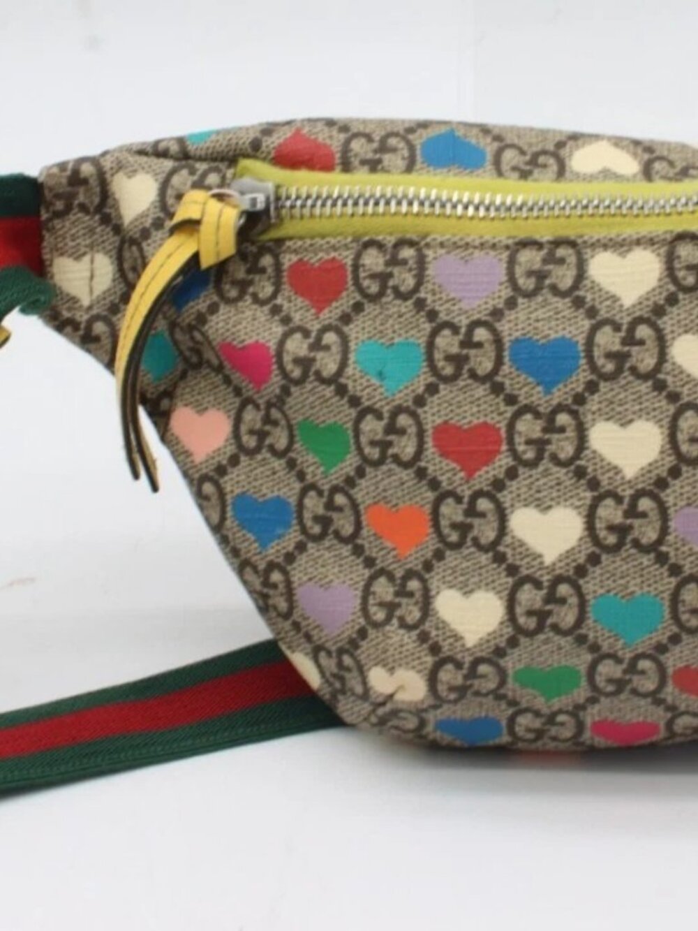 Gucci Kids GG Supreme Hearts Belt Bag